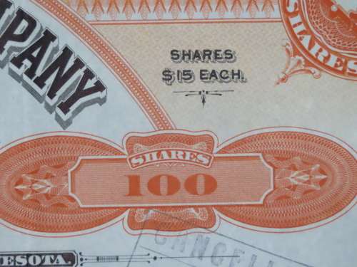 1917 Set of 3 North Butte Mining Company, Stock Certificate, 250 Shares , C21033