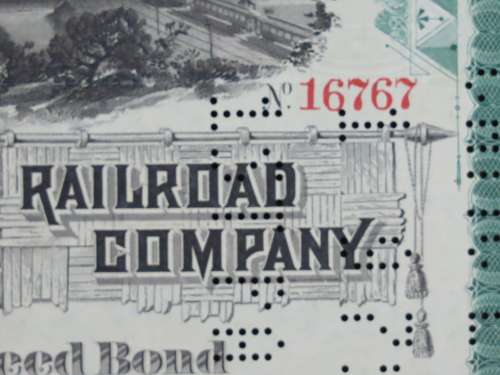 1885 West Shore Railroad Company, $1000 Bond Certificate With  Coupons 16767