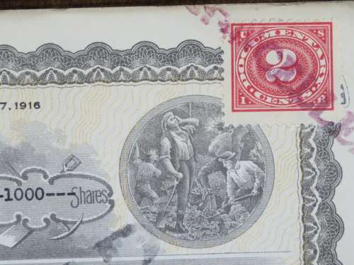 1924 WEstern Union Mining Company, Stock Certificate, 1000 Shares , 3105