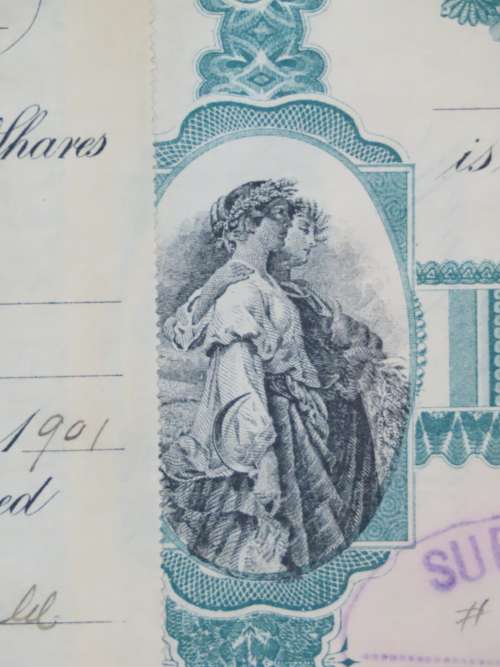 1901 Plume And Atwood Manufacturing Company, Stock Certificate, 12 Shares , 215