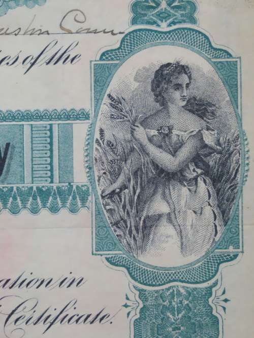 1901 Plume And Atwood Manufacturing Company, Stock Certificate, 12 Shares , 215