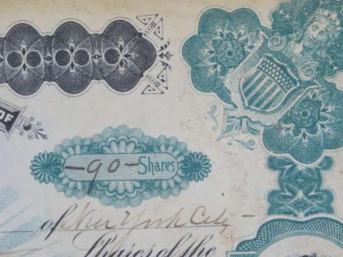 1901 Plume And Atwood Manufacturing Company, Stock Certificate, 90 Shares , 218
