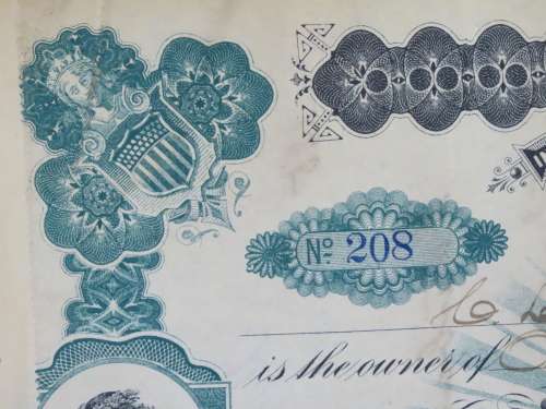1901 Plume And Atwood Manufacturing Company, Stock Certificate, 125 Shares , 208