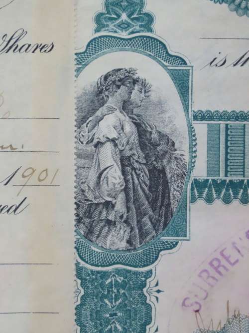 1901 Plume And Atwood Manufacturing Company, Stock Certificate, 125 Shares , 208