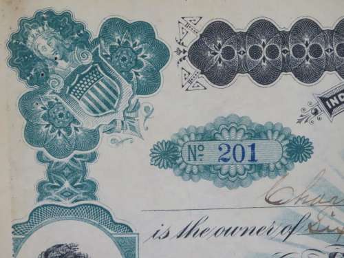 1901 Plume And Atwood Manufacturing Company, Stock Certificate, 650 Shares , 201