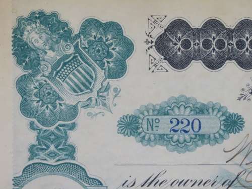 1901 Plume And Atwood Manufacturing Company, Stock Certificate, 100 Shares , 220