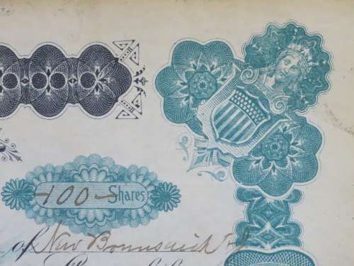 1901 Plume And Atwood Manufacturing Company, Stock Certificate, 100 Shares , 220