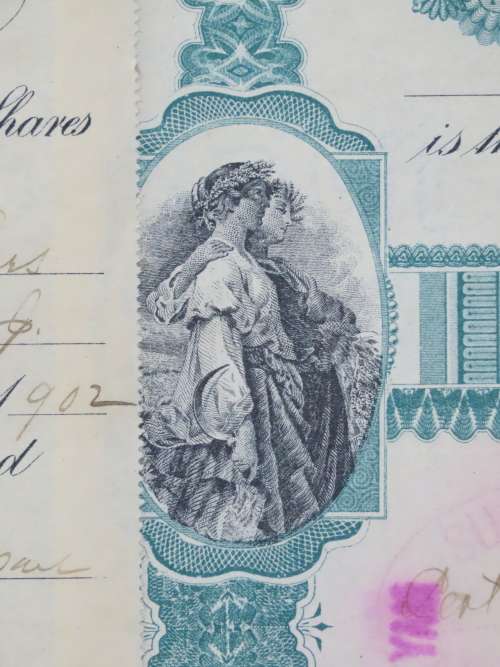 1901 Plume And Atwood Manufacturing Company, Stock Certificate, 100 Shares , 220