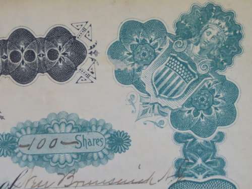 1901 Plume And Atwood Manufacturing Company, Stock Certificate, 100 Shares , 221