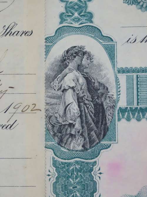 1901 Plume And Atwood Manufacturing Company, Stock Certificate, 90 Shares , 222