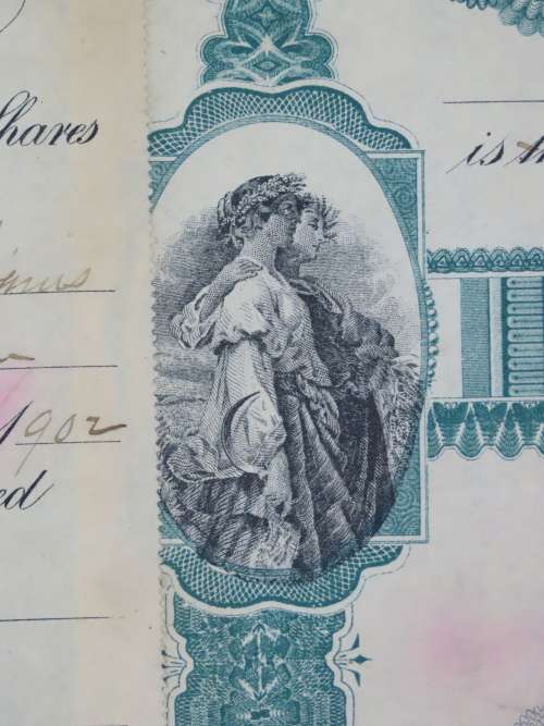 1901 Plume And Atwood Manufacturing Company, Stock Certificate, 100 Shares , 224