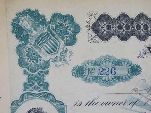 1901 Plume And Atwood Manufacturing Company, Stock Certificate, 25 Shares , 226