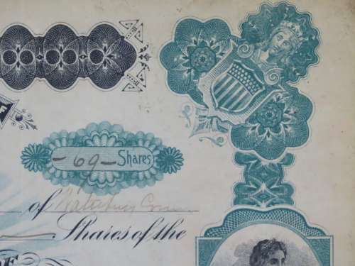 1901 Plume And Atwood Manufacturing Company, Stock Certificate, 69 Shares , 214