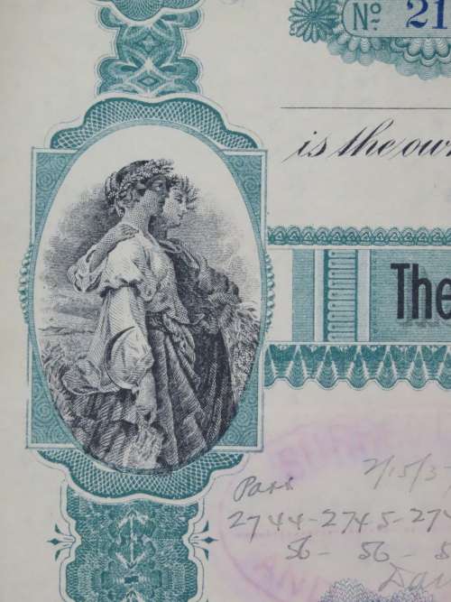 1901 Plume And Atwood Manufacturing Company, Stock Certificate, 69 Shares , 214