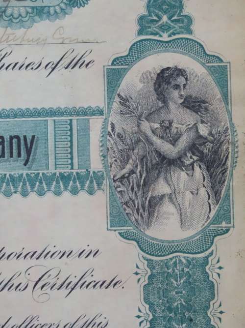1901 Plume And Atwood Manufacturing Company, Stock Certificate, 69 Shares , 214