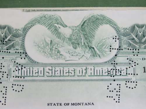1919 City of Great Falls - South Side Sewer Bond, $1000 Bond, 194