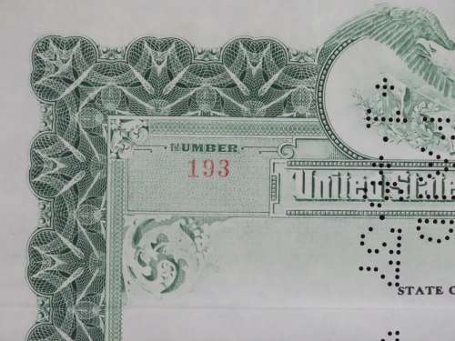 1919 City of Great Falls - South Side Sewer Bond, $1000 Bond, 193