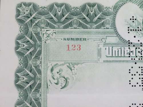 1919 City of Great Falls - South Side Sewer Bond, $1000 Bond, 123