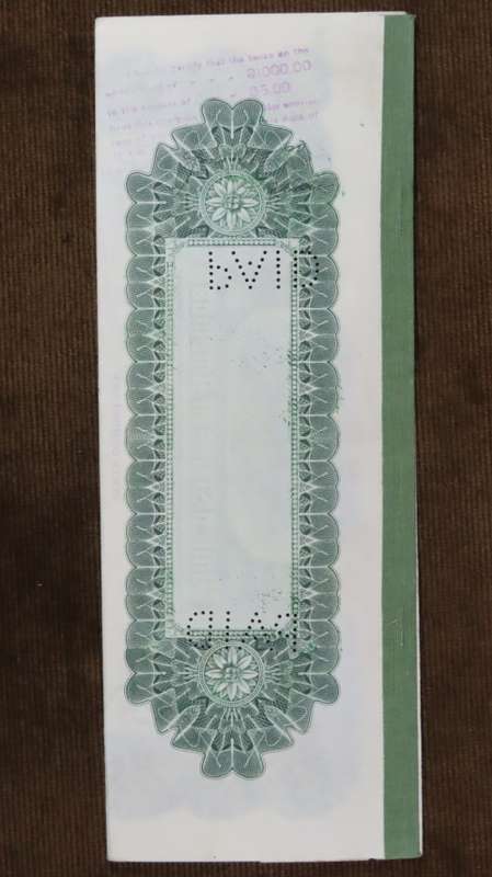 1919 City of Great Falls - South Side Sewer Bond, $1000 Bond, 86