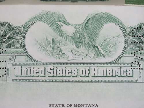 1919 City of Great Falls - South Side Sewer Bond, $1000 Bond, 86