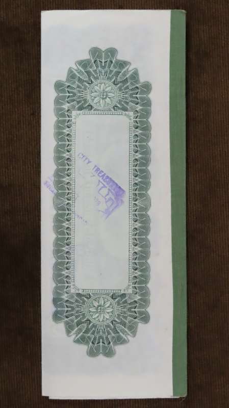 1919 City of Great Falls - South Side Sewer Bond, $1000 Bond, 54