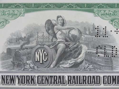 1955 New York Central Railroad Company Bond, $1000 Bond, M17176