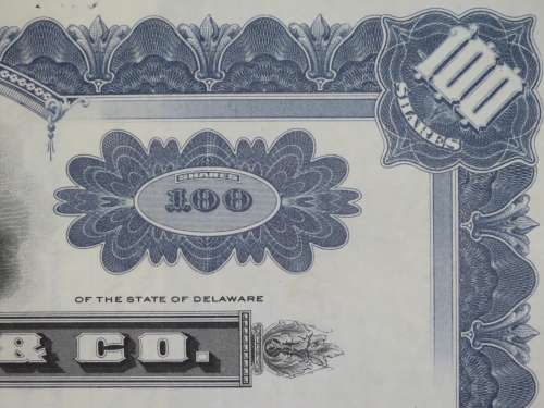 1930 I Magnin & Company , Stock Certificate, 100 Shares, SC972