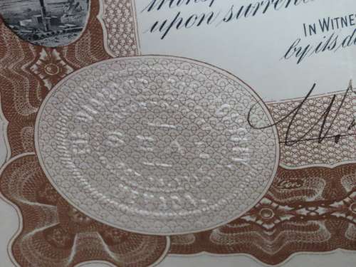 1919 The Diamond Oil Company , Stock Certificate, 250 Shares, 187