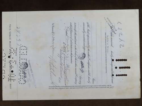 1930 Glen Alden Coal Company , Stock Certificate, 5 Shares, 22741