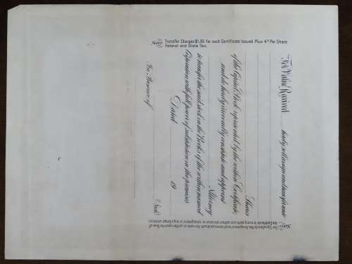 1922 Metropolitan 5 to 50c Store inc, Stock Certificate, Half Shares, 10682