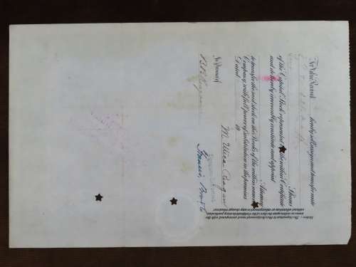 1907 Hydraulic-Press Brick Company, Stock Certificate, 2 Shares, C408