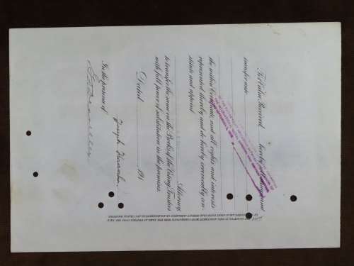 1917 International Nickel Company, Stock Certificate, 4 Shares, SN2014