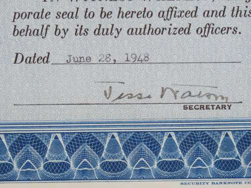1948 Cosgrove Coal Company, Stock Certificate, 16 Shares, 205