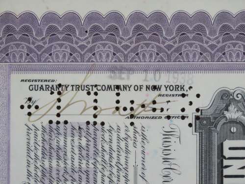 1938 United States Steel Corporation, Stock Certificate, 10 Shares, Q24341