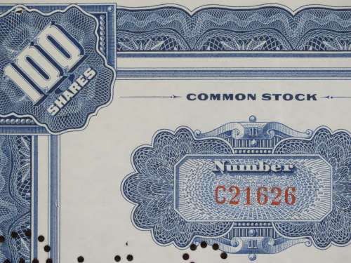 1946 Bond Stores Incorporated, Stock Certificate, 100 Shares, C21626