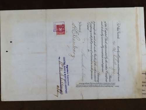 1919 Butler Brothers, Stock Certificate, 25 Shares, B21424