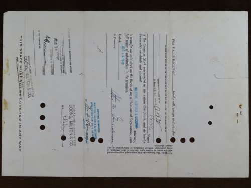 1946 Kaiser Frazer Corporation, Stock Certificate, 100 Shares, S11957
