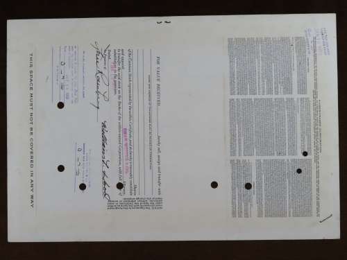 1949 Kaiser Frazer Corporation, Stock Certificate, 100 Shares, 95650