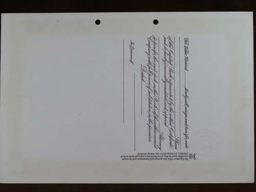 1949 Cosgrove Coal Company, Stock Certificate, 8 Shares, C248