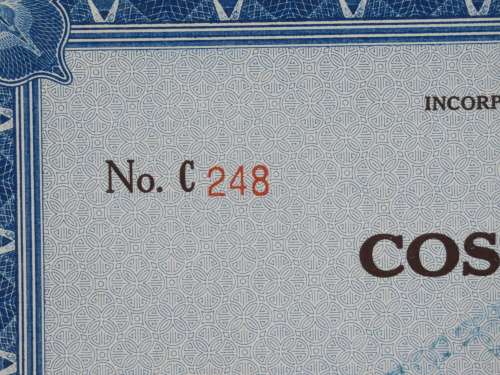 1949 Cosgrove Coal Company, Stock Certificate, 8 Shares, C248