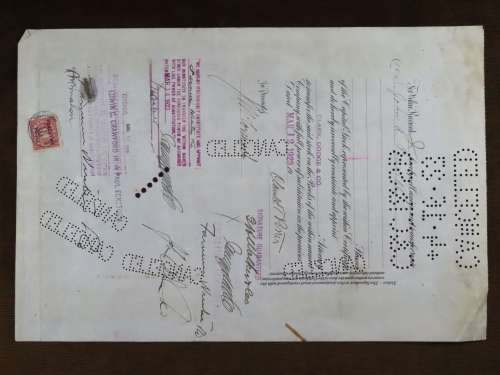 1920 National Tea Company, Stock Certificate, 5 Shares, 802