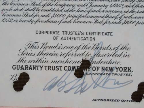 1948 St Louis San Francisco Railway Company, $1000 Bond Certificate RM1013