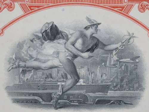 1948 St Louis San Francisco Railway Company, $1000 Bond Certificate RM1014
