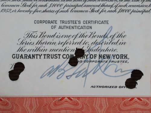 1948 St Louis San Francisco Railway Company, $1000 Bond Certificate RM1014