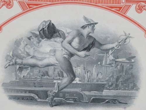 1948 St Louis San Francisco Railway Company, $1000 Bond Certificate RM1015