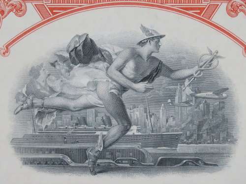 1948 St Louis San Francisco Railway Company, $1000 Bond Certificate RM1016