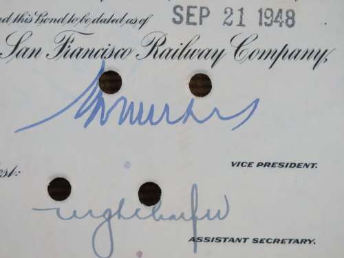 1948 St Louis San Francisco Railway Company, $1000 Bond Certificate RM245