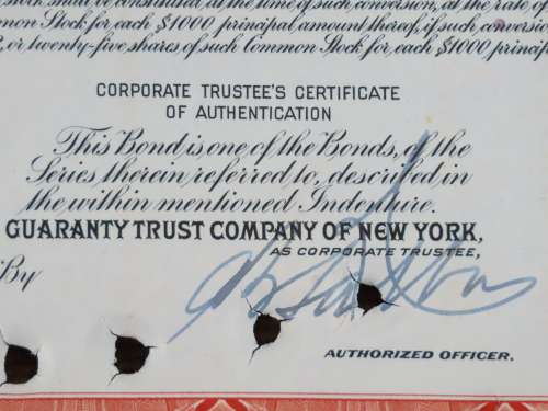 1948 St Louis San Francisco Railway Company, $1000 Bond Certificate RM246