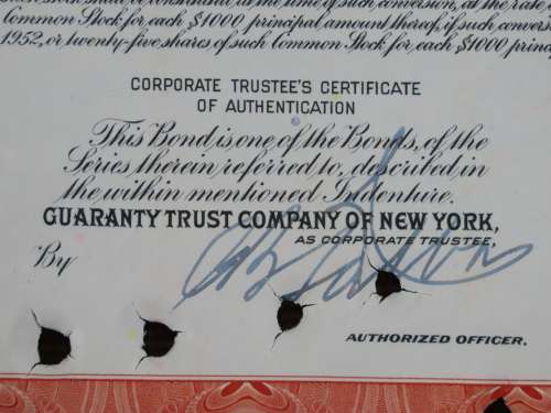 1948 St Louis San Francisco Railway Company, $1000 Bond Certificate RM247