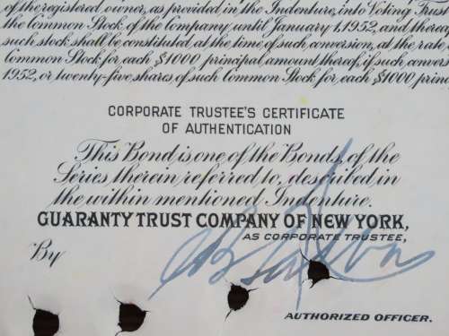 1948 St Louis San Francisco Railway Company, $1000 Bond Certificate RM248